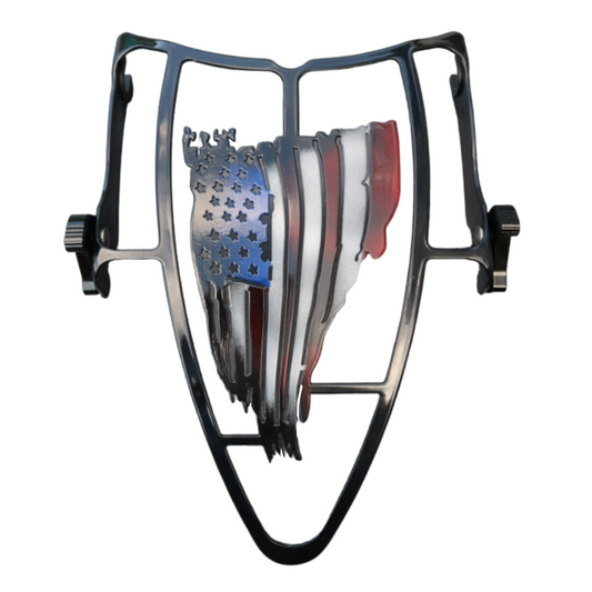 American Tattered Flag Color - Custom Motor Rack